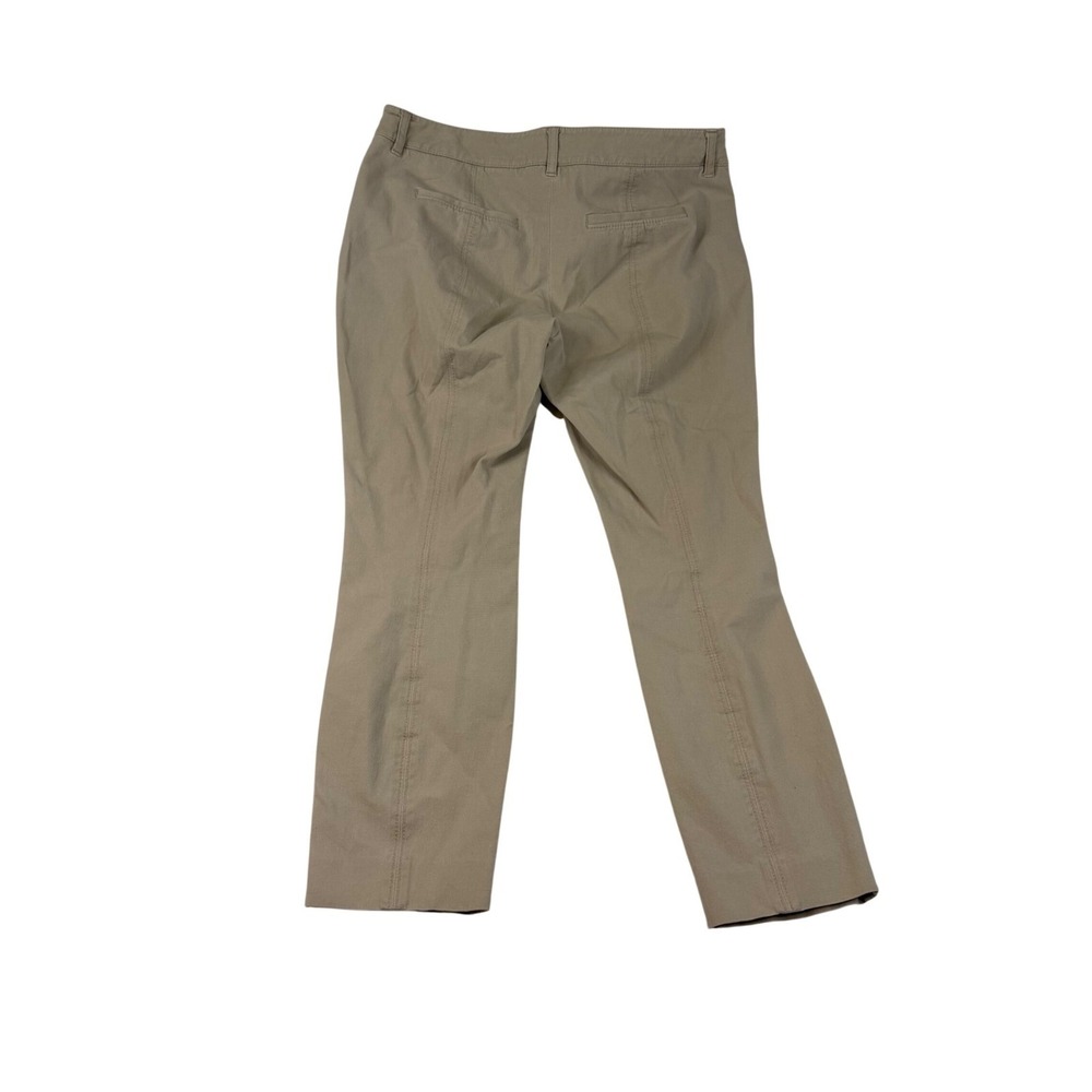 White House Black Market Tan Khaki Ankle Pants 2R Mid‎ Rise Career Trousers